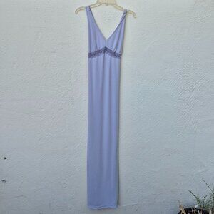 Vintage 90s/Y2K Maxi Slip Dress Lace Inset